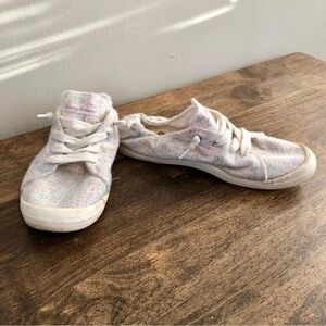 ✨$7 CLEAR-OUT✨ Tommy Bahama Rainbow Comfy Knit Slip On Lace Up Sneakers Flats